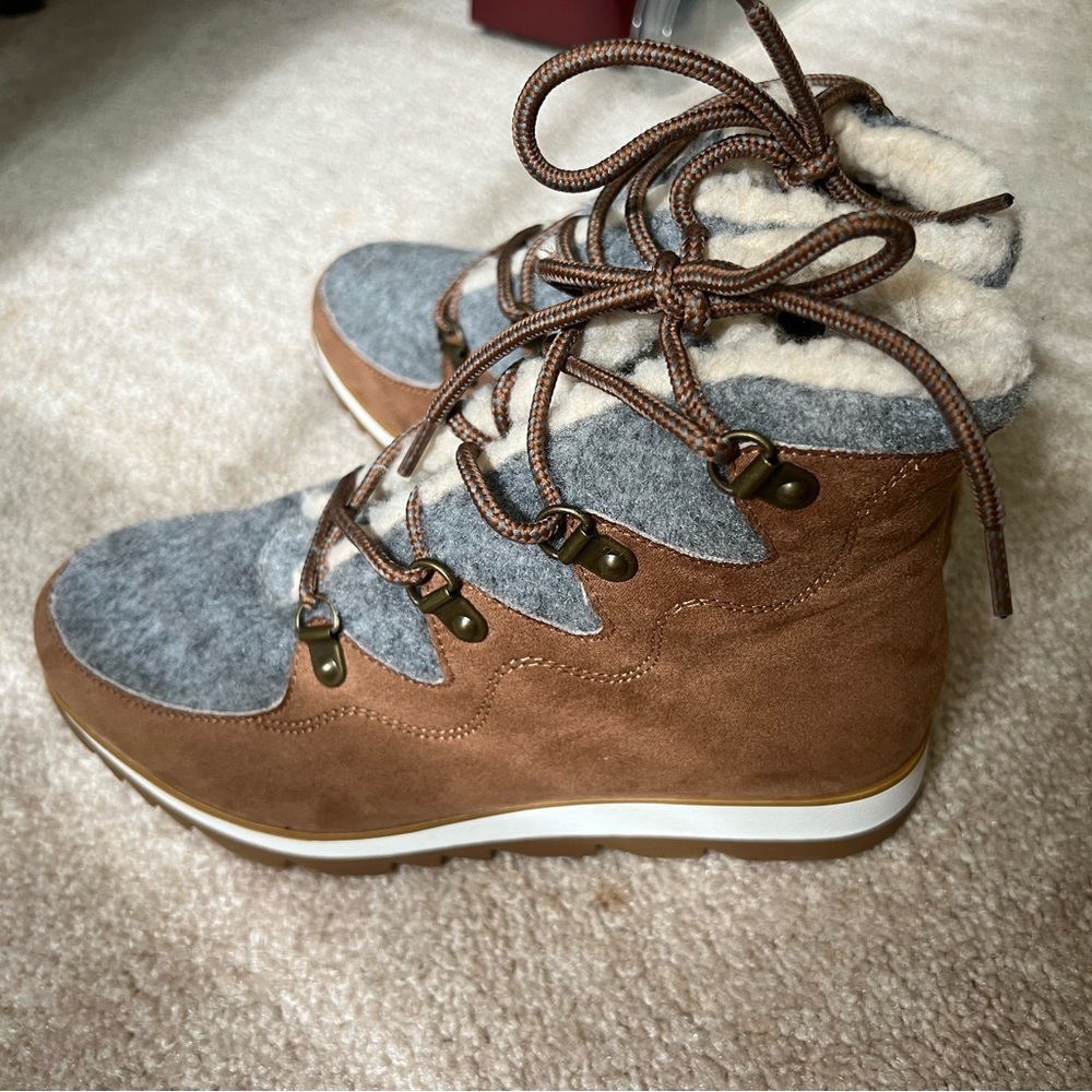 Sonoma Goods For Life Orpington Women's Hiking Boots Cognac Comfort Size 6